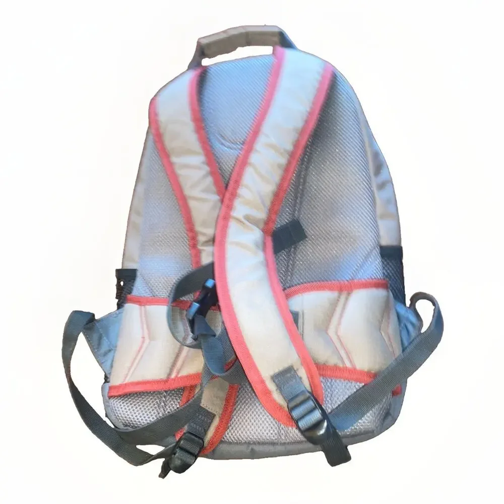 Coleman Insulated Soft Backpack Cooler Khaki Gray 28 Cans Leak Proof